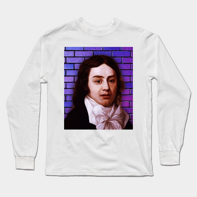 Samuel Taylor Coleridge Portrait | Samuel Taylor Coleridge Artwork Long Sleeve T-Shirt by JustLit
